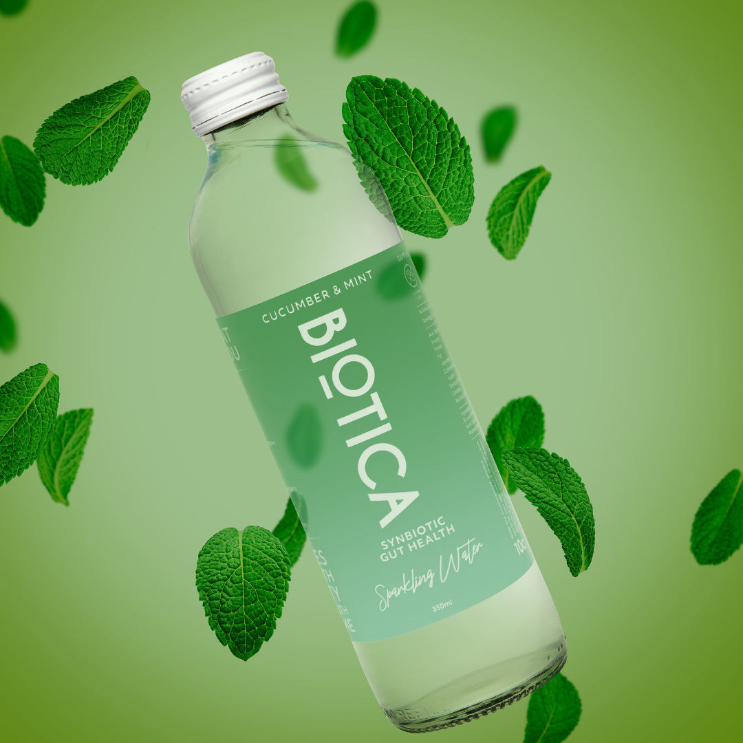 Biotica Infused Synbiotic Sparkling Water Cucumber & Mint - 12 x 350ml