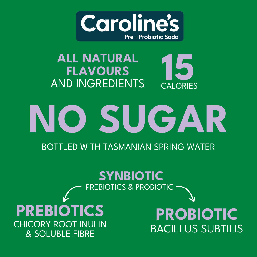 Caroline’s Pre+Probiotic Soda Apple Blackcurrant - 12 x 330ml