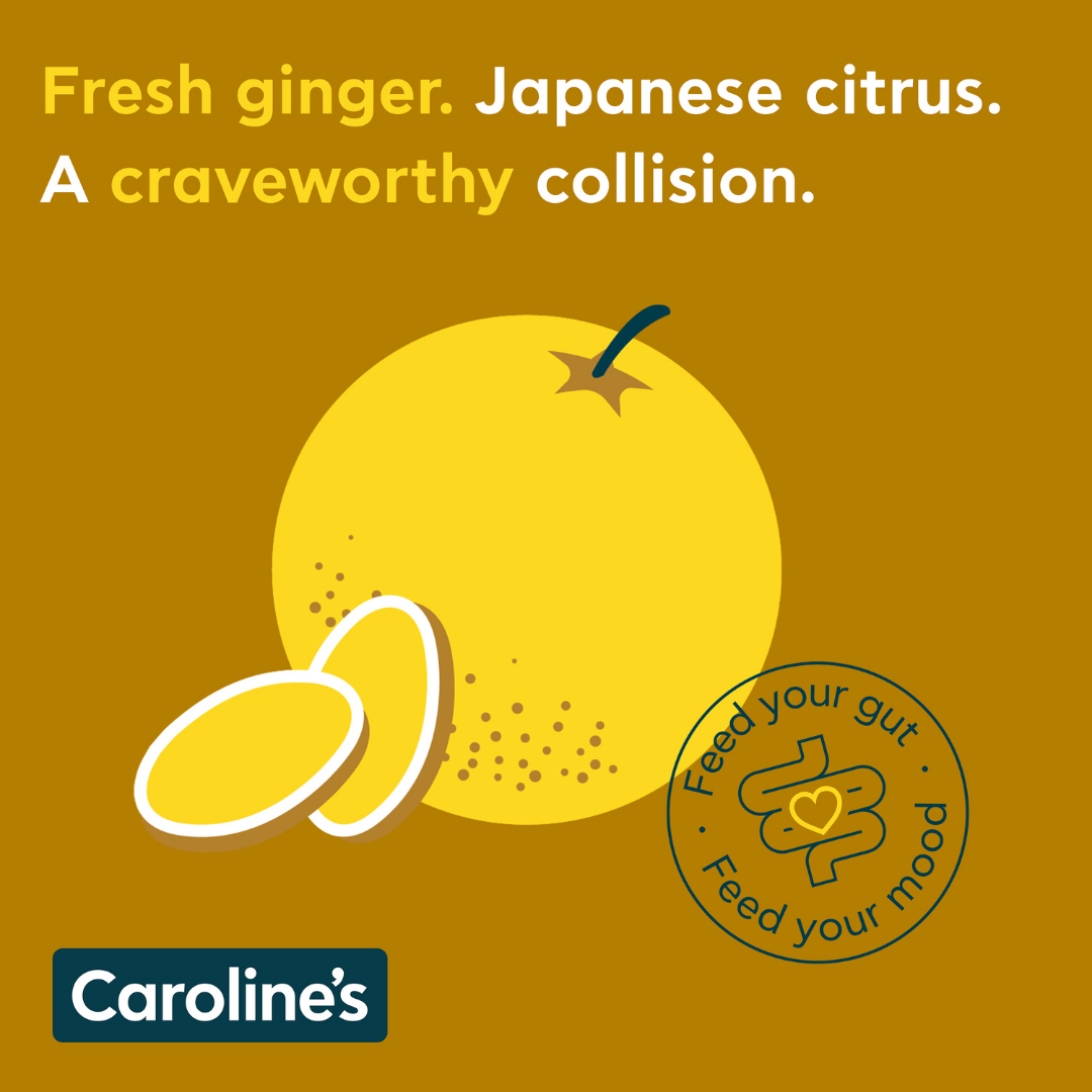 Caroline’s Pre+Probiotic Soda Ginger Yuzu - 12 x 330ml
