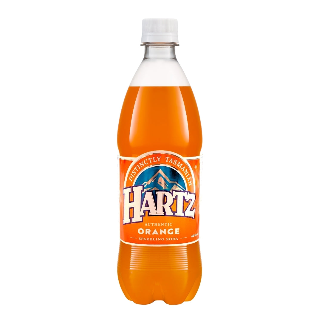 Hartz Carbonated Soft Drink Orange - 12 x 600ml
