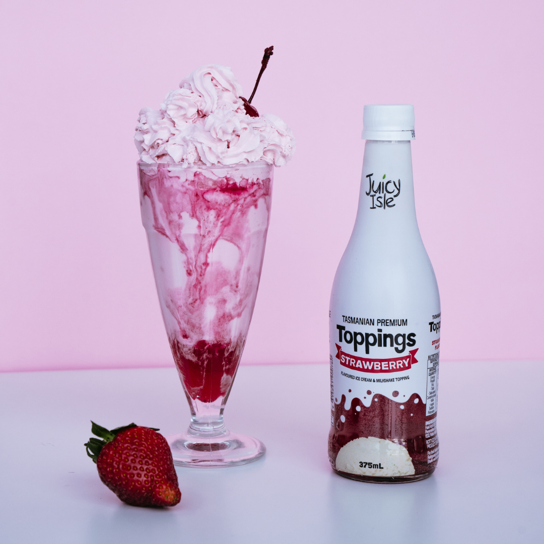 Juicy Isle Dessert Toppings Strawberry - 12 x 375ml