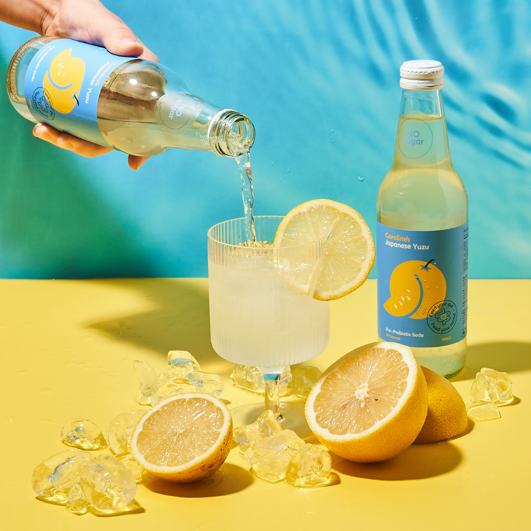 Caroline’s Pre+Probiotic Soda Japanese Yuzu - 12 x 330ml