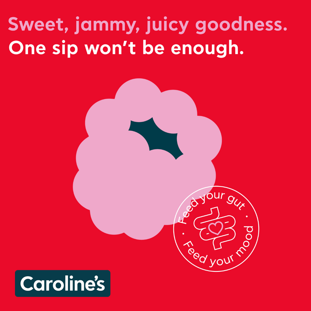 Caroline’s Pre+Probiotic Soda Ripe Raspberry - 12 x 330ml