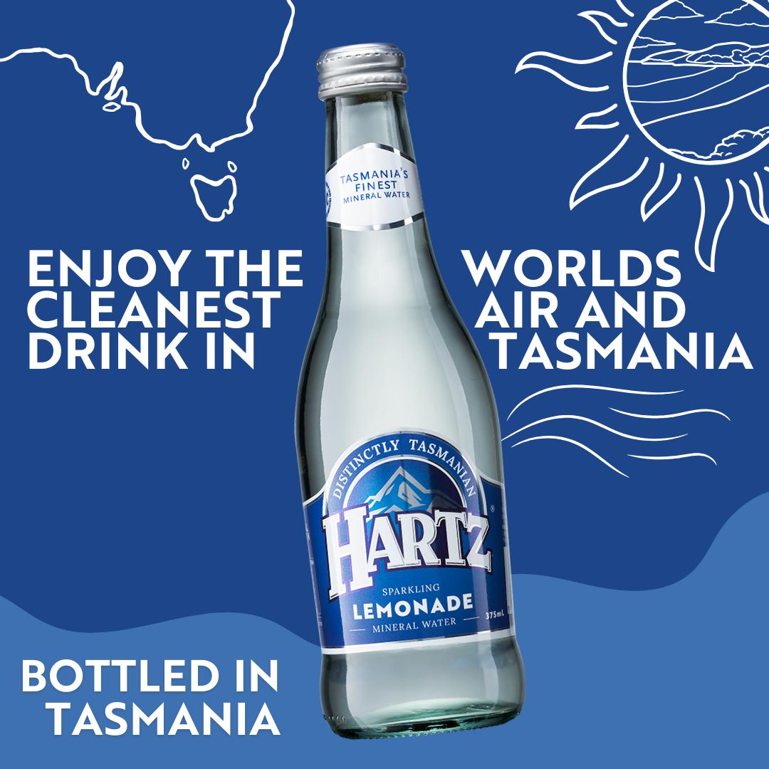 Hartz Sparkling Mineral Water Lemonade - 12 x 375ml