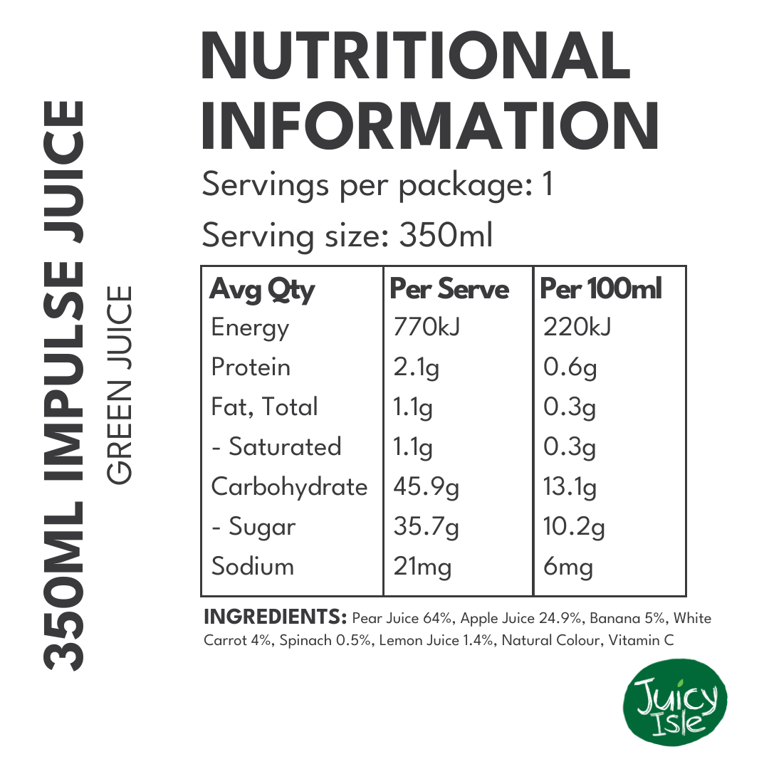 Juicy Isle NFC Green Juice - 12 x 350ml