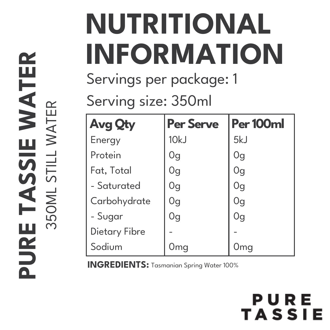 Pure Tassie Still Mineral Water - 12 x 350ml