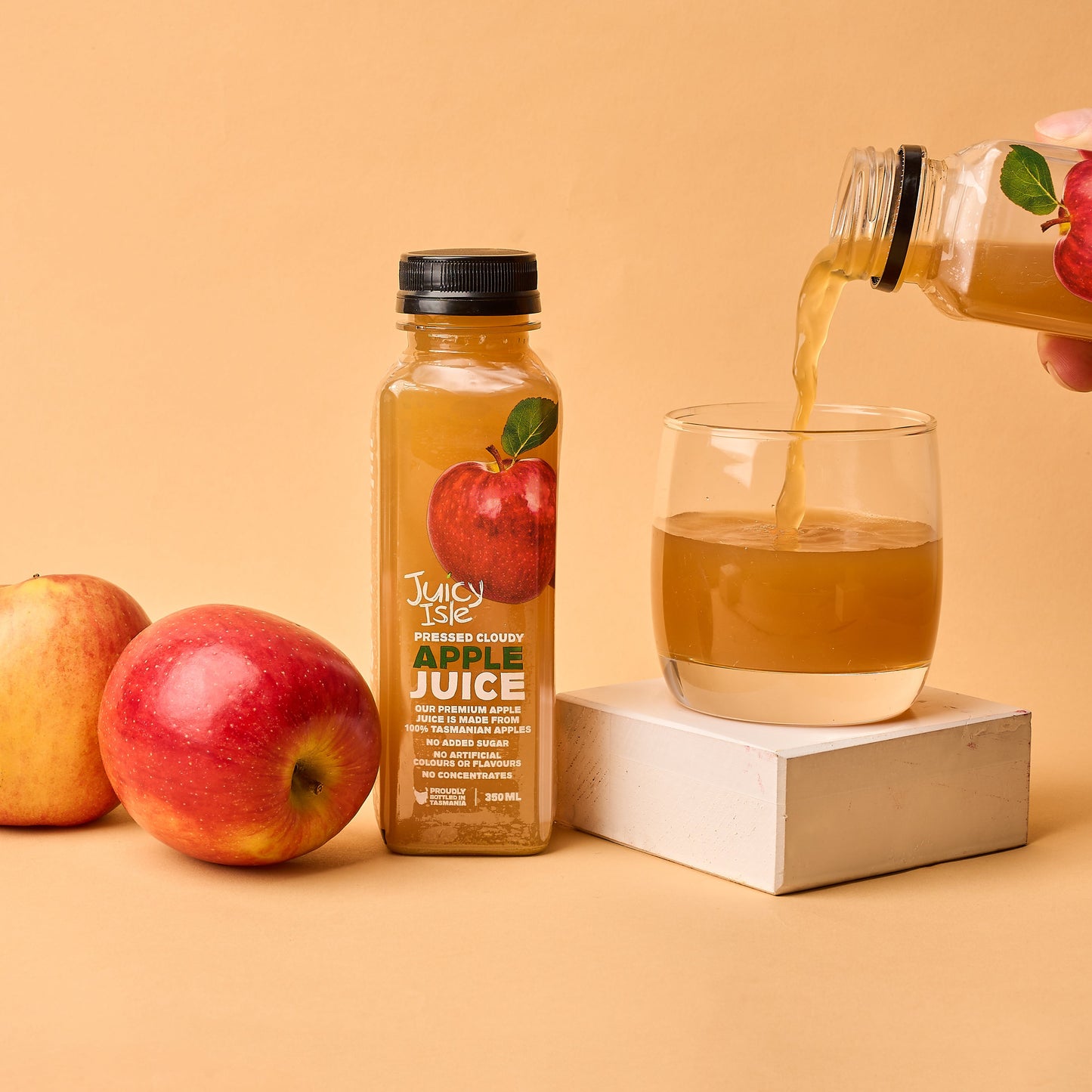 Juicy Isle NFC Pressed Cloudy Apple Juice - 12 x 350ml