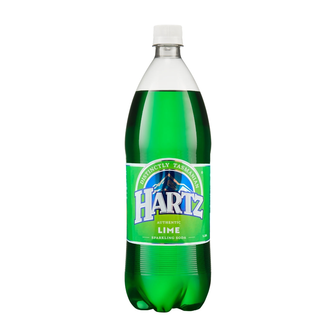 Hartz Carbonated Soft Drink Lime - 12 x 1.25L