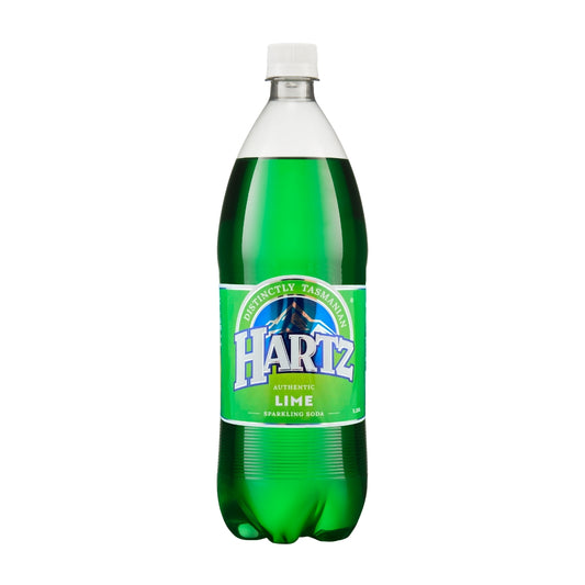 Hartz Carbonated Soft Drink Lime - 12 x 1.25L