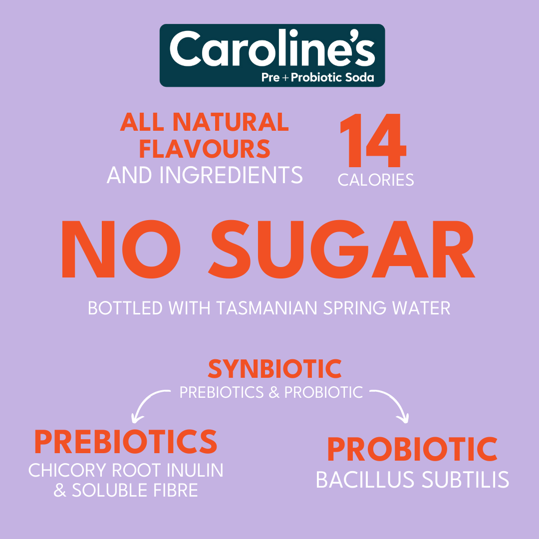 Caroline’s Pre+Probiotic Soda Passionfruit - 12 x 330ml
