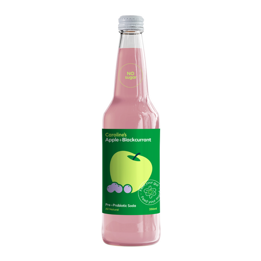 Caroline’s Pre+Probiotic Soda Apple Blackcurrant - 12 x 330ml