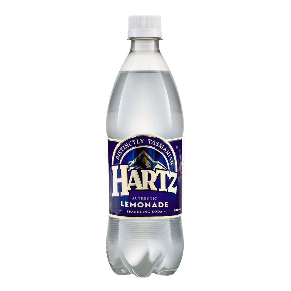 Hartz Carbonated Soft Drink Lemonade - 12 x 600ml – Tasmanian Drinks ...