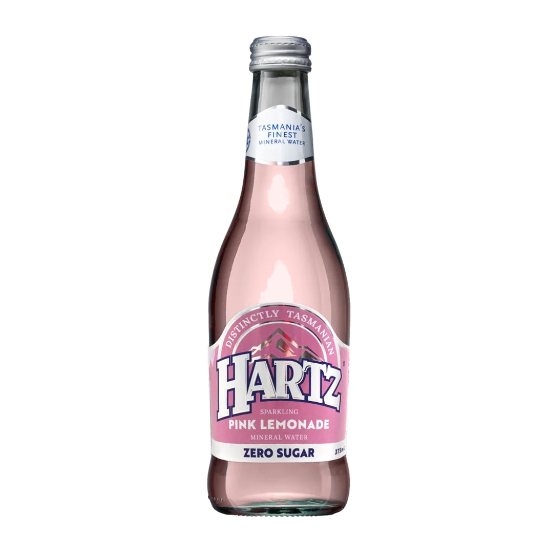 Sparkling Raspberry Hartz Hartz Zero Sugar Pink Lemonade - 12 x 375ml – Tasmanian Drinks Company