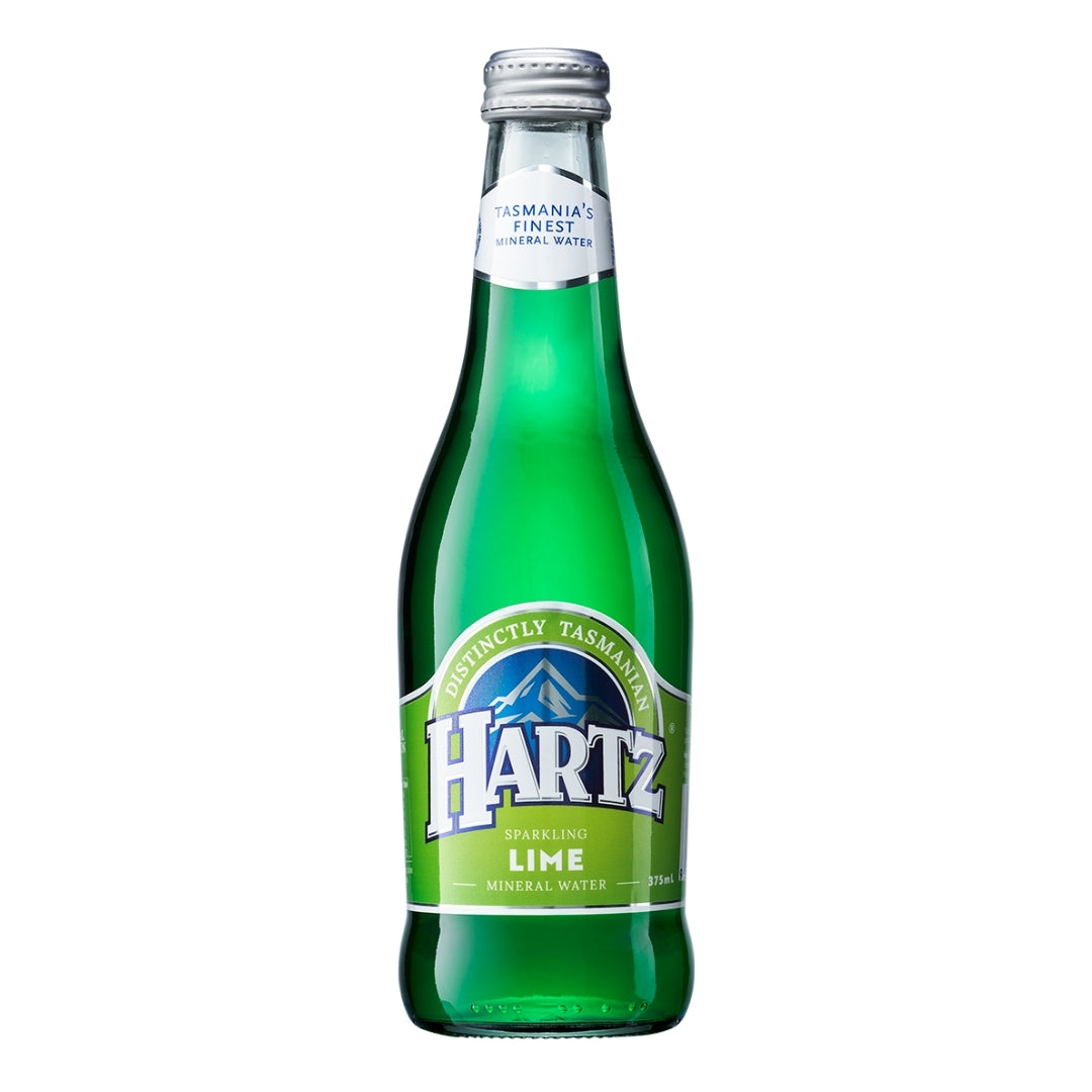 Hartz Sparkling Mineral Water Lime - 12 x 375ml