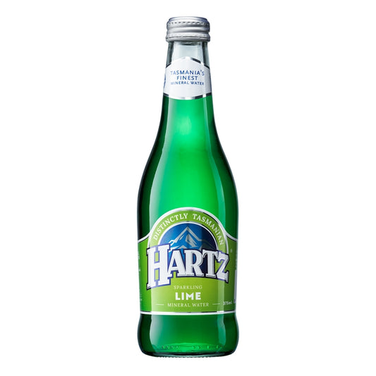 Hartz Sparkling Mineral Water Lime - 12 x 375ml