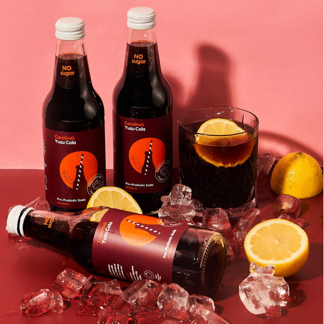 Caroline’s Pre+Probiotic Soda Yuzu Cola - 12 x 330ml