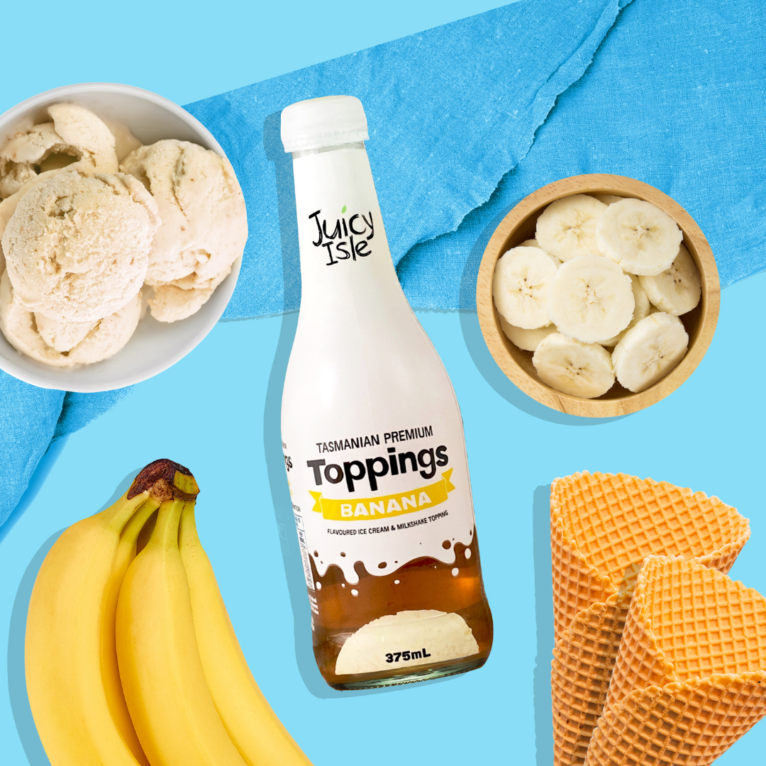 Juicy Isle Dessert Toppings Banana - 12 x 375ml