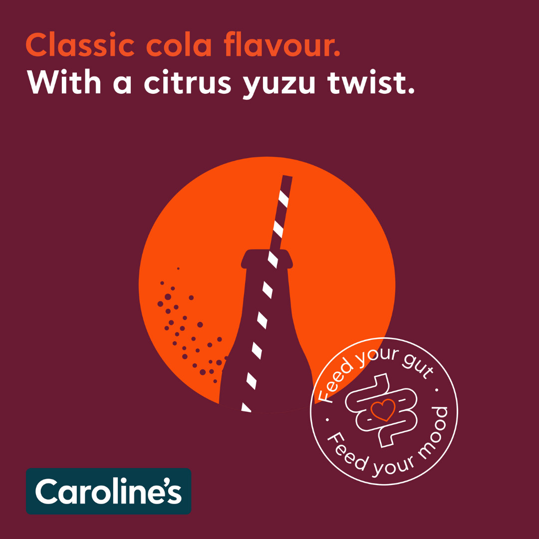 Caroline’s Pre+Probiotic Soda Yuzu Cola - 12 x 330ml