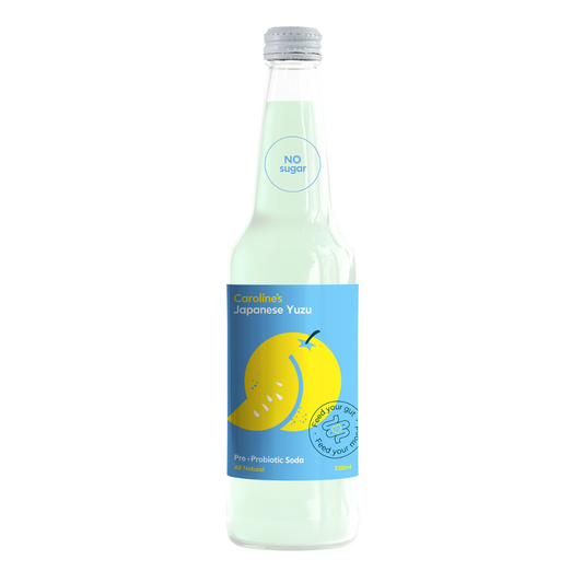 Caroline’s Pre+Probiotic Soda Japanese Yuzu - 12 x 330ml