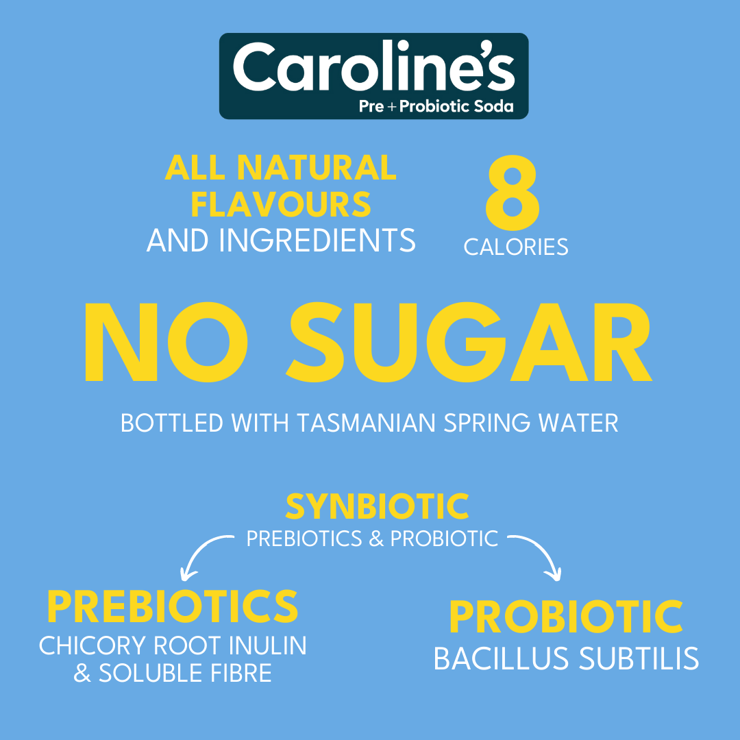Caroline’s Pre+Probiotic Soda Japanese Yuzu - 12 x 330ml