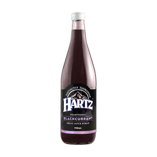 Hartz Blackcurrant Flavoured Cordial - 8 x 750ml