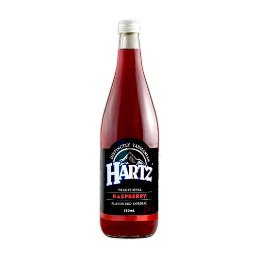 Hartz Raspberry Flavoured Cordial - 8 x 750ml