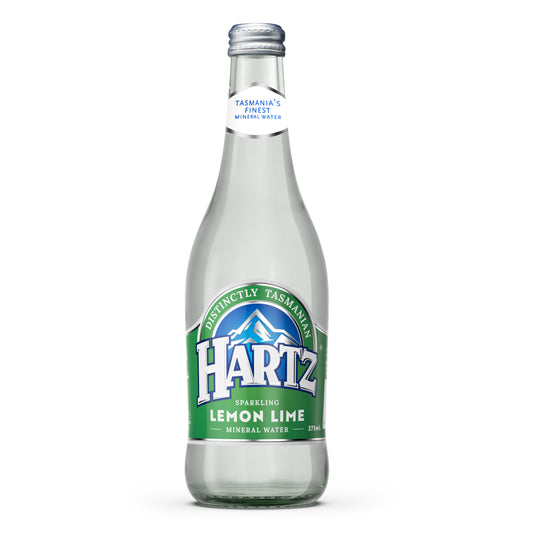 Hartz Sparkling Mineral Water Lemon Lime - 12 x 375ml