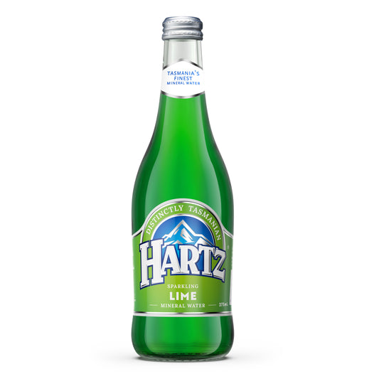Hartz Sparkling Mineral Water Lime - 12 x 375ml