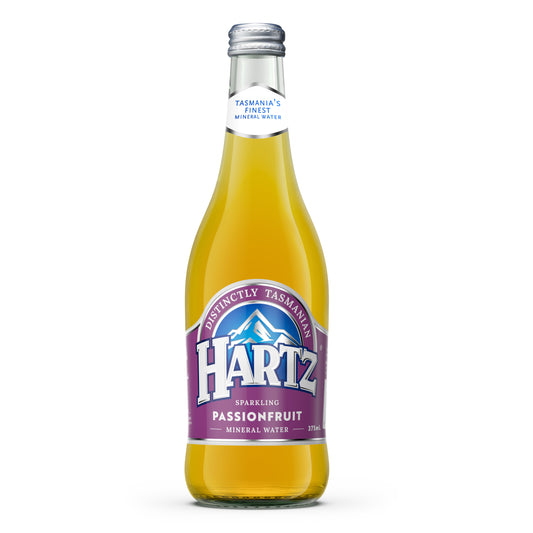 Hartz Sparkling Mineral Water Passionfruit - 12 x 375ml