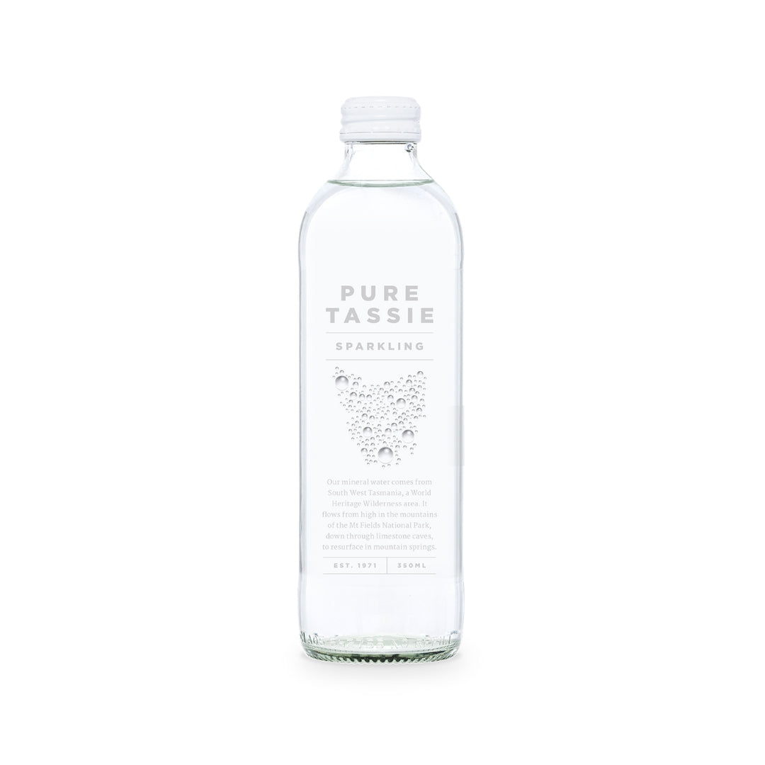 Pure Tassie Sparkling Mineral Water - 12 x 350ml
