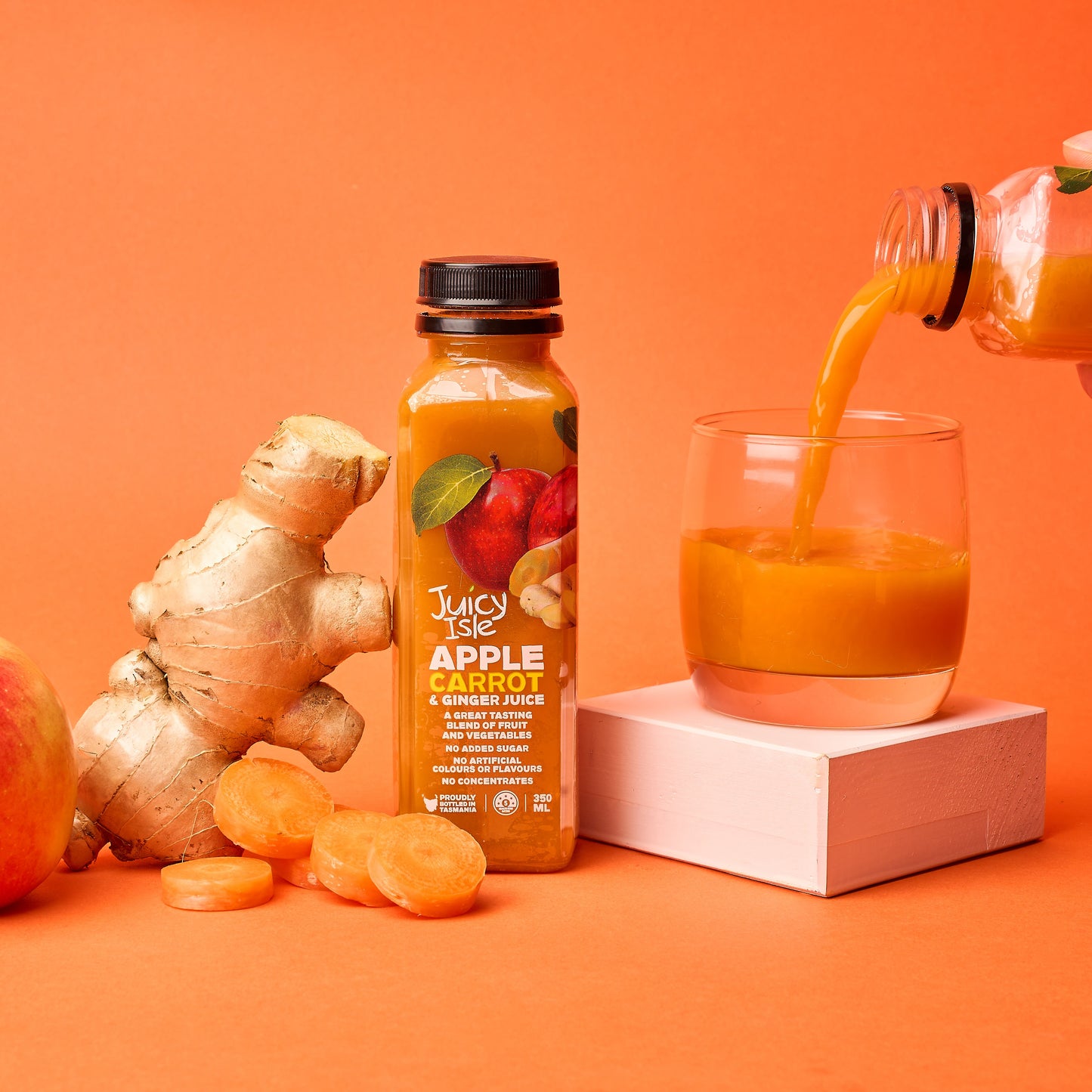 Juicy Isle NFC Apple, Carrot & Ginger Juice - 12 x 350ml