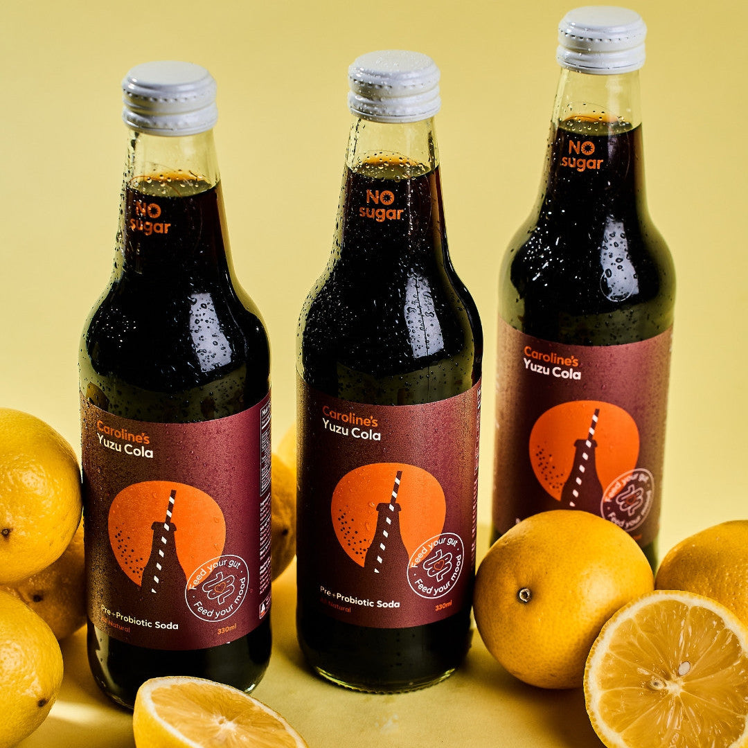 Caroline’s Pre+Probiotic Soda Yuzu Cola - 12 x 330ml